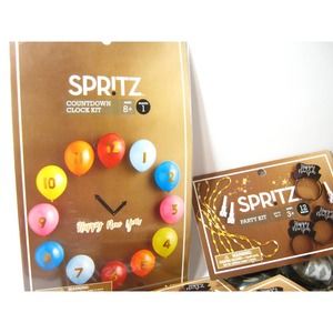 4 sets New Years Eve Party Kits Headbands Noisemakers Beads Countdown Clock